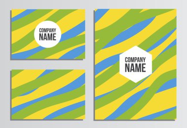 Boş Kapaklı kartvizitler. Yaz olimpiyat oyunları. Renkleri