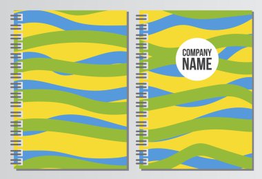 Not defteri kapağı. Yaz olimpiyat oyunları. Brezilya'nın renkleri. Corporat