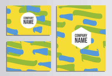 Boş Kapaklı kartvizitler. Yaz olimpiyat oyunları. Renkleri