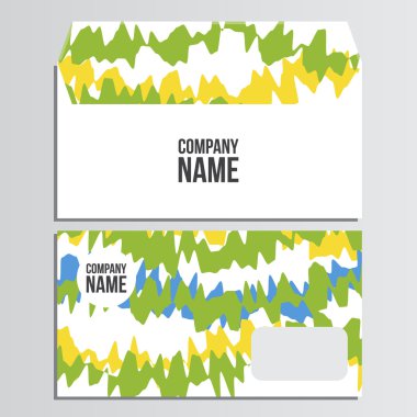 Zarf. Yaz olimpiyat oyunları. Brezilya'nın renkleri. Kurumsal ide