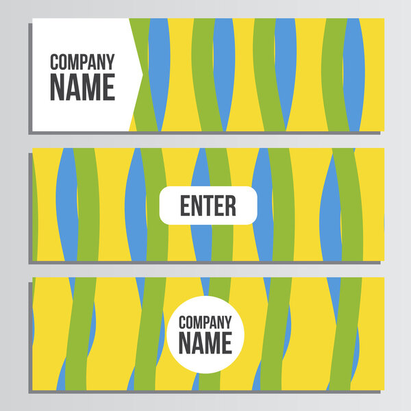 Веб баннер. Летние Олимпийские игры. Цвета Бразилии. Корпоративный ID
