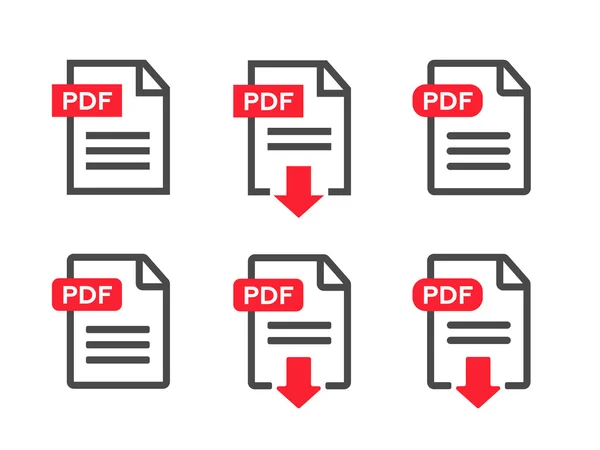 Ladda ner filikonen. Dokumentets text, web format informationen — Stock vektor