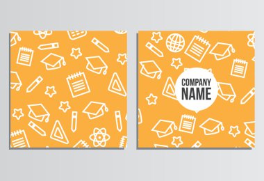 Posterlerini açmaları, Banner. Geri okul arka plan için. Şablon w marka