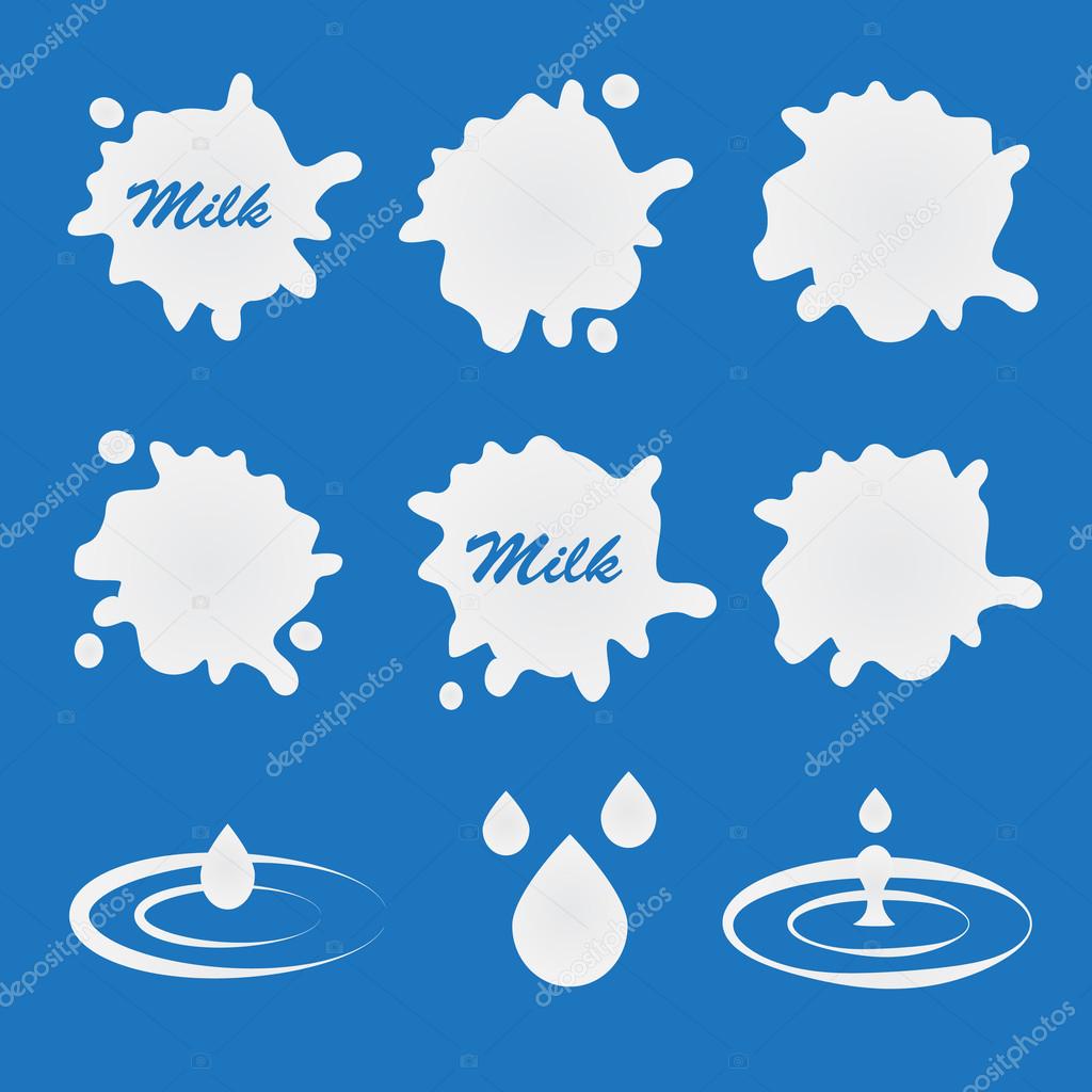 Milk Logo and Labels Designs eps 10
