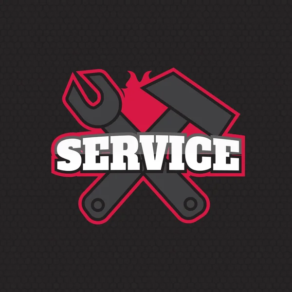 Car Service Garage Logo, Shop Markenidentität, Automobilreparatur eps10 — Stockvektor