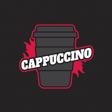 Fincan kahve logo vektör çizim