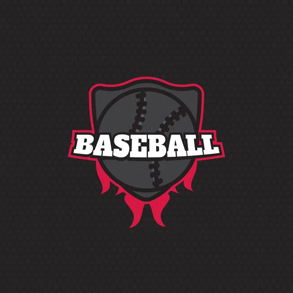 Modello di logo del badge da baseball sportivo, etichetta — Vettoriale Stock