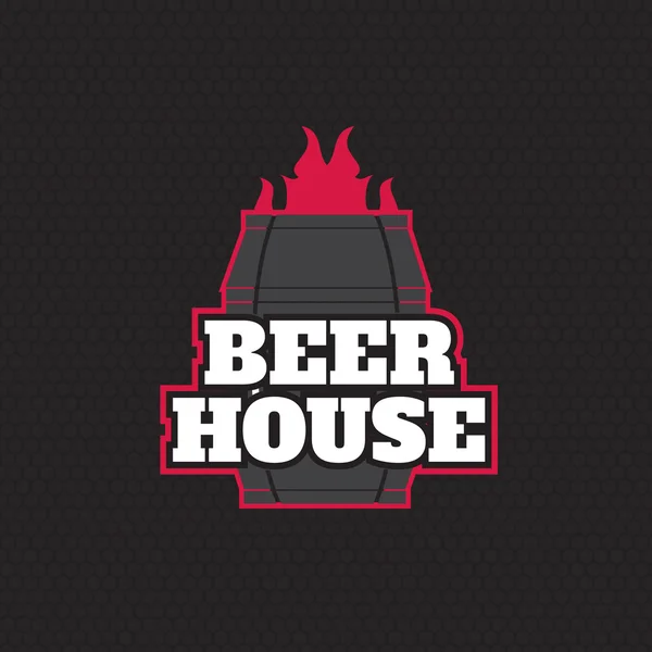 Brew House Vintage Logotype för ölbryggning, företag — Stock vektor