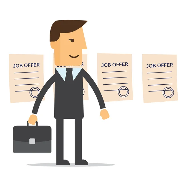 Manager job offers chooses vector — Stock Vector