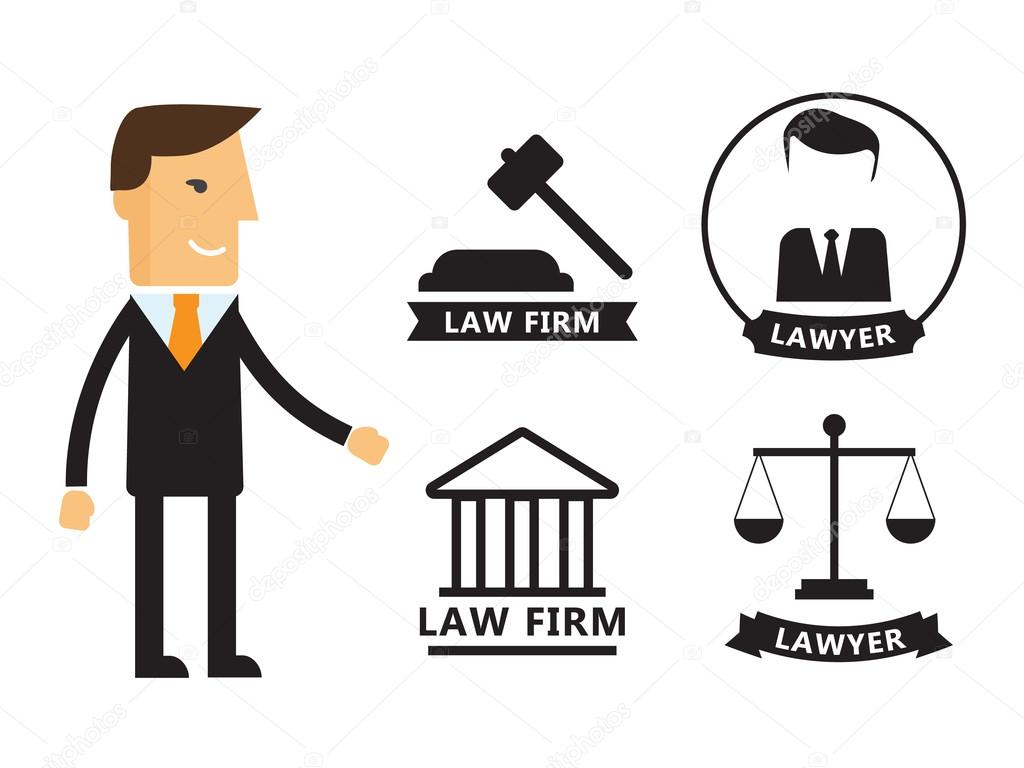 Lawyer concept vector