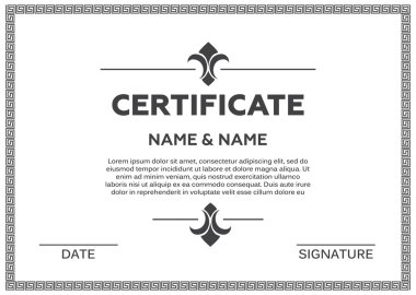 Sertifika vektör çizim