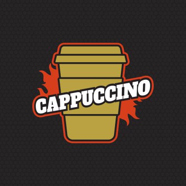 Vektör, kafe işletme için Coffee Shop logo