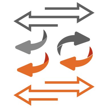 İade Simgesi. Arkanı dön ya da oku çevir. Ters işaret