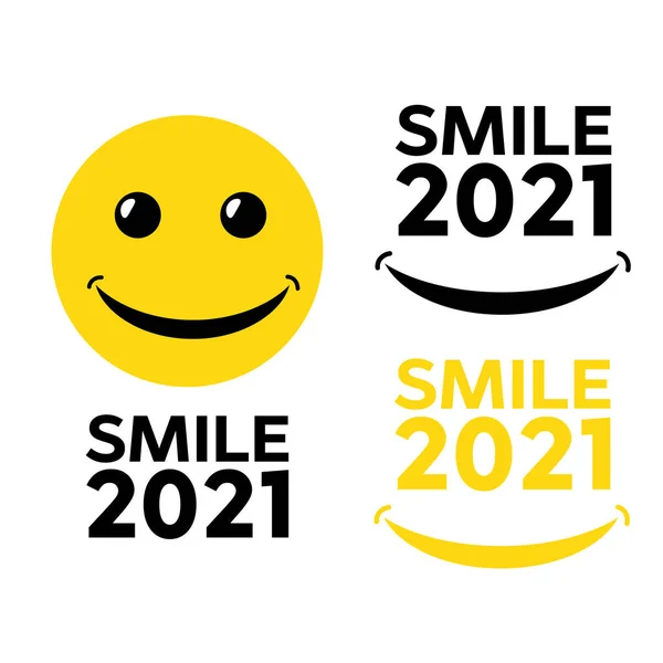 Ikon Smile Logo Vector Template Desain Bau Doodle - Stok Vektor