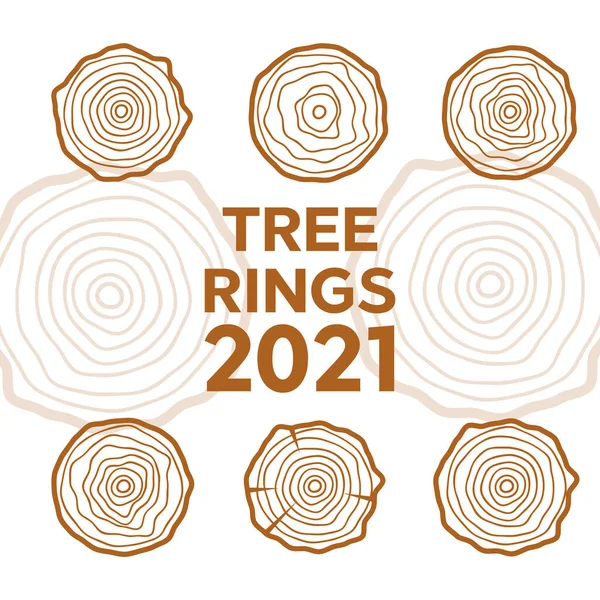 Δέντρο Δαχτυλίδια Φόντο Αφηρημένη Ηλικία Ετήσιο Κύκλο Δέντρο Διάνυσμα — Διανυσματικό Αρχείο