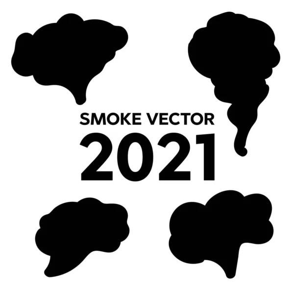 Smoke Steam Vapor Signs Asap Corat Coret Tangan Awan Dan - Stok Vektor