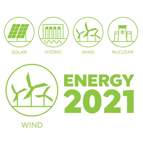 Groene Energie Vector Groene Energie Eco City Vector — Stockvector