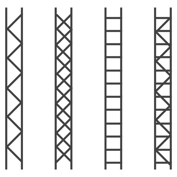 钢桁架结构 广告牌载体金属框架铝结构 — 图库矢量图片