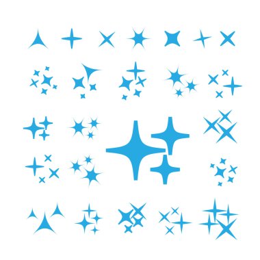 Parıltı, parıldayan ışık yıldızları ve patlamaları etkiler. Parlak havai fişek, dekorasyon pırıltısı, parlak ışık