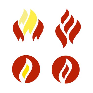 Duman piksel tarzı ile alev. Oyun ateş ve duman UI