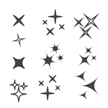 Simge parlama hattı. Parlak havai fişek, dekorasyon pırıltısı, parlak ışık 