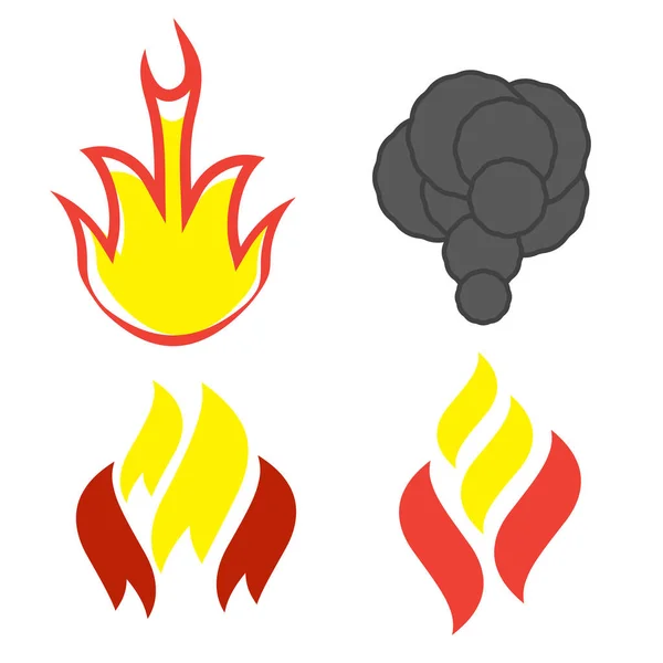 火のボーダー柄 炎枠ベクター パターン — ストックベクタ