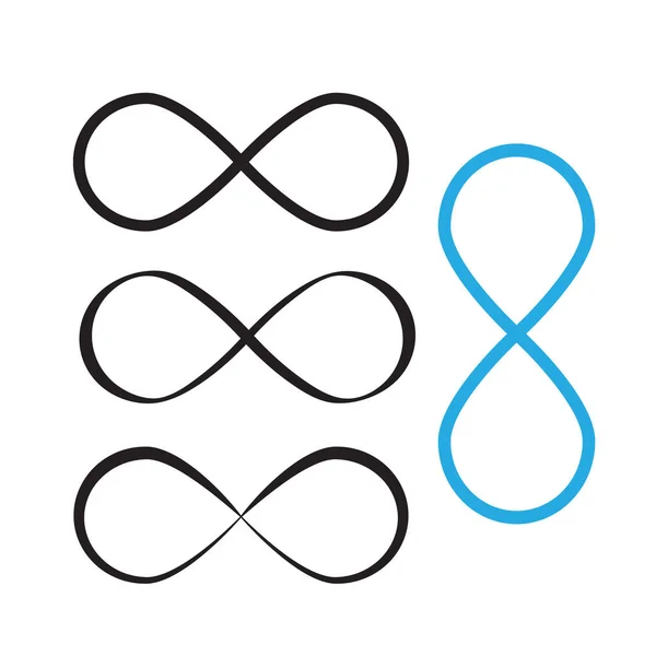 Mobius Loop Oändlighet Vektor Loopikon Eller Oändlighetssymbol — Stock vektor