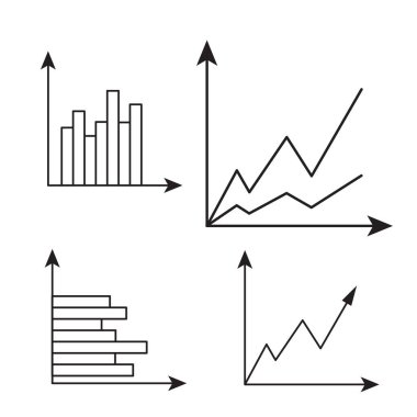 Çizim işi grafiği. Grafikler vektör karalama bilgisi