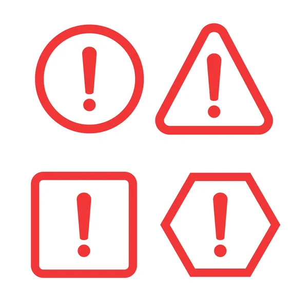 Дизайн Знака Опасности Значок Ошибки Предосторожности — стоковый вектор