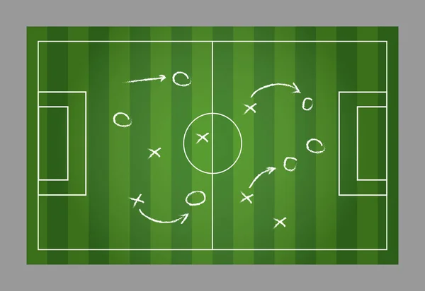 Estrategia Fútbol Signos Vector Ilustración Eps — Archivo Imágenes Vectoriales