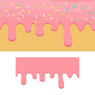 Akan Dondurma, yiyecek arka plan vektörü