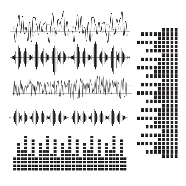 Concepto Ondas Sonoras Vector Ondas Sonoras Signo Ondas Sonoras Símbolo — Vector de stock