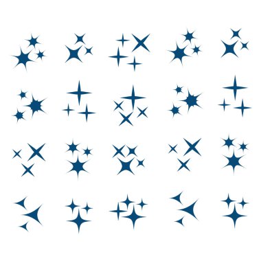 Simge parlama hattı. Parlak havai fişek, dekorasyon pırıltısı, parlak ışık