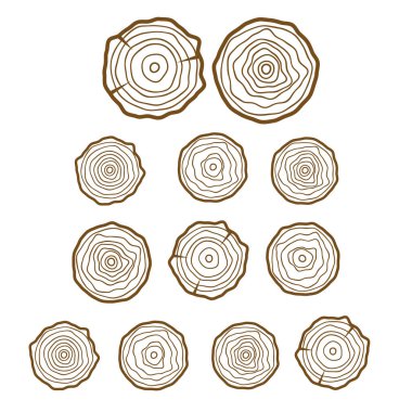 Ağaç halkaları arka plan. Yıllık soyut çember ağaç vektörü