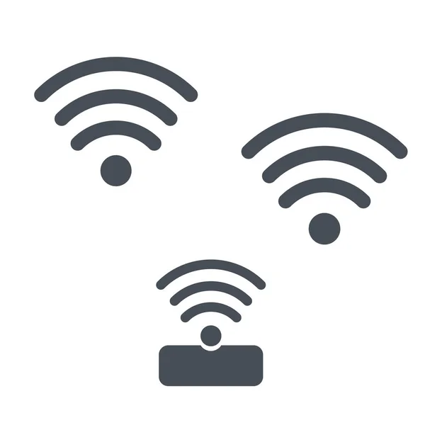 Ασύρματα Και Wifi Εικονίδια Wireless Network Σύμβολο Wifi Ασύρματο Και — Διανυσματικό Αρχείο
