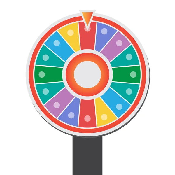 幸運ベクトル図のホイール 運勢ロゴの輪 — ストックベクタ