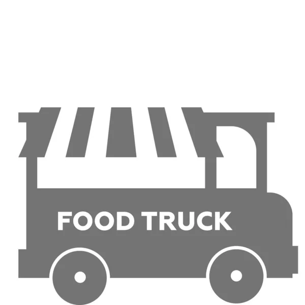 Food Truck Festival Emblemas Logotipos Vetor — Vetor de Stock