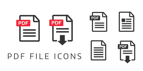 Fichier Icône Téléchargement Texte Document Information Format Web Symbole Ensemble — Image vectorielle