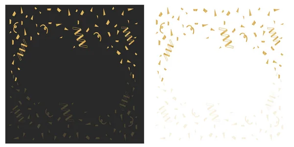 Gold Confetti Celebration Celebrate Gold Vector Background — Stock Vector