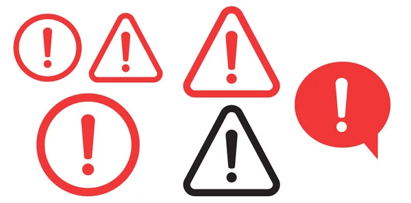 Danger Signe Plat Design Icône Erreur Prudence — Image vectorielle