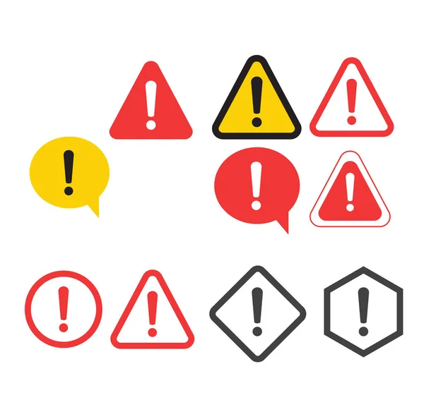 Atención Por Favor Placa Pancarta Diseño Signos Peligro Icono Error — Vector de stock