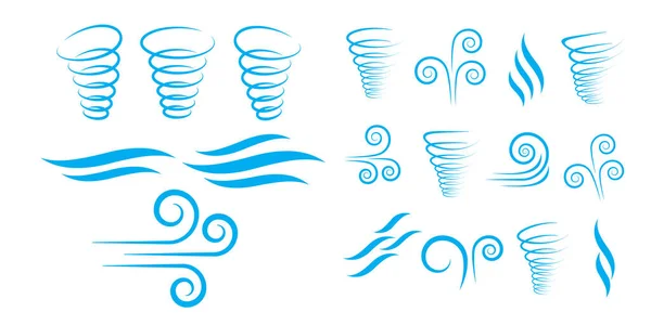Illustrationsvektor Der Windsymbolsammlung — Stockvektor