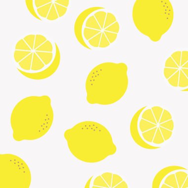 Limon desenli. Vektör sarı limon deseni