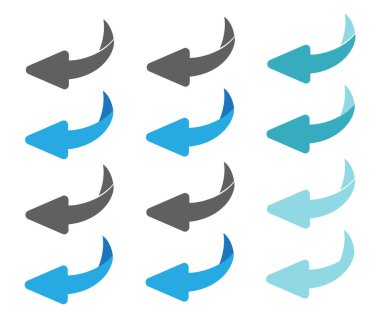 Çevirin ya da tasarım vektörü resimlemesini çevirin