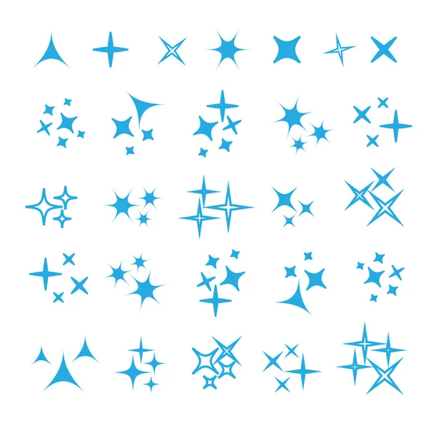 Siyah parıltılar, parlayan ışık etkisi yıldızlar ve patlamalar vektör kümesi. Parlak havai fişek, dekorasyon pırıltısı, parlak ışık vektörü çizimi