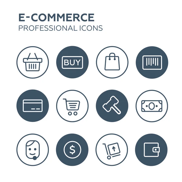 Shopping Icons Set — Stock Vector