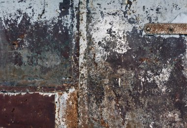 Renk metal duvar doku yıpranmış. 