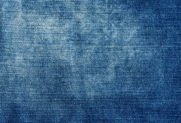 Getragen Blue Denim Textur. — Stockfoto