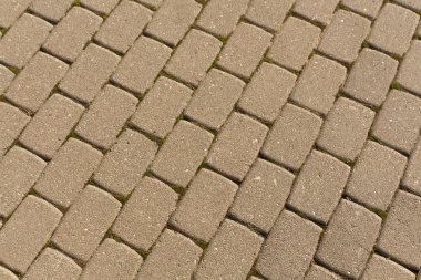 Gri yaya geçit yakın çekim.