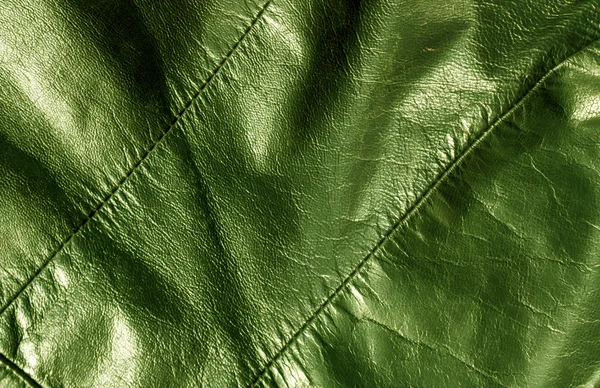 Abstracte groene leder texture — Stockfoto